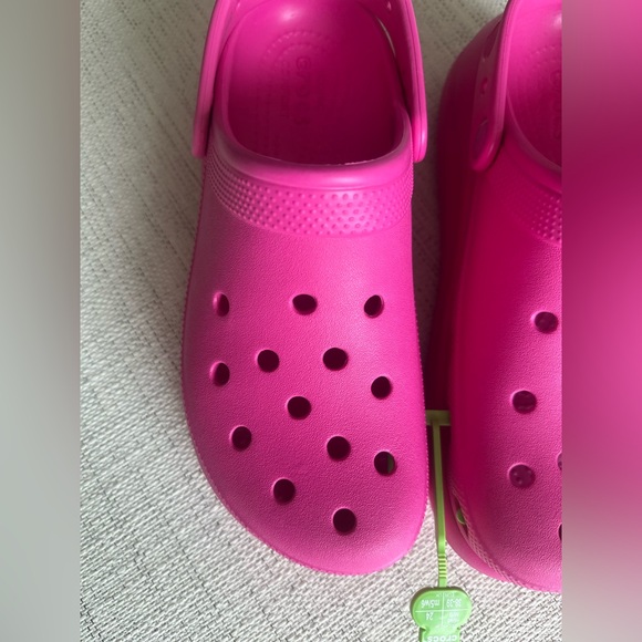 Crocs Platform Crush Iconic Comfort Clog Shoes Size 8 Men's 10 Women Pink - Picture 7 of 12